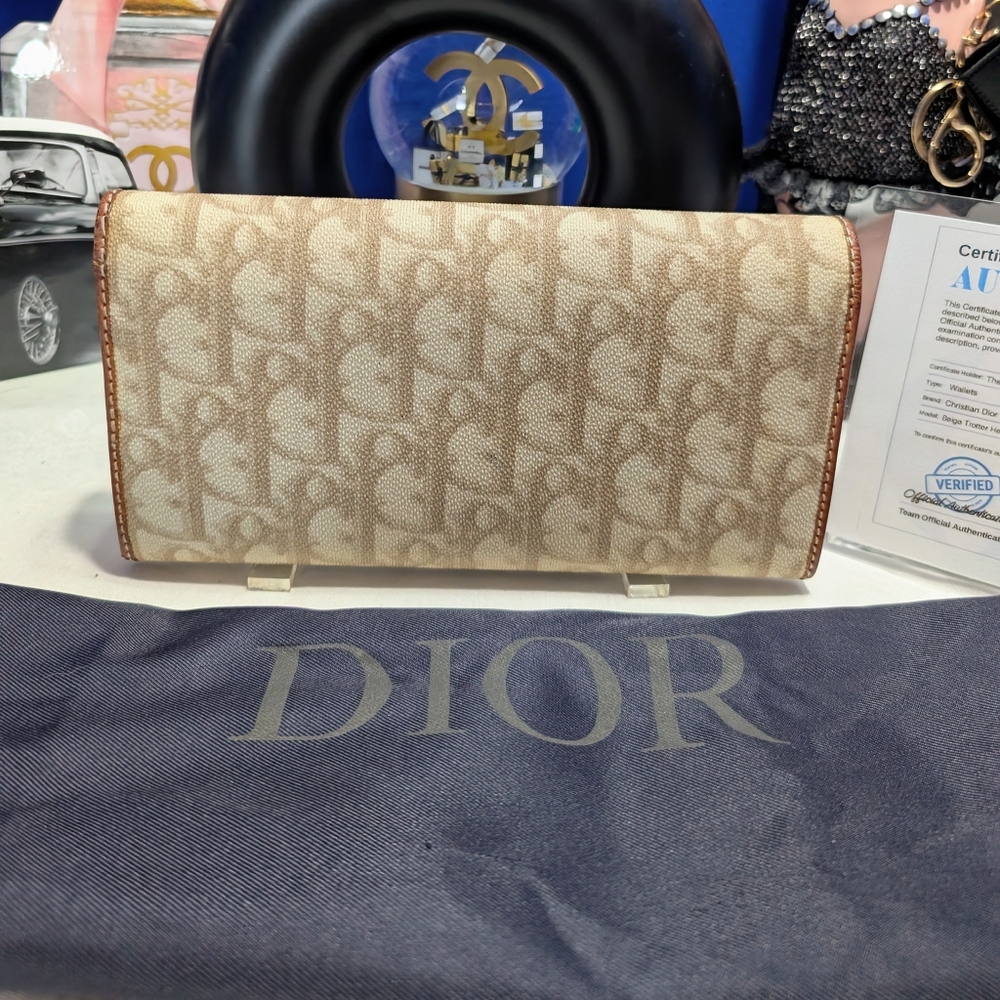 Christian Dior Vintage Trotter Long Wallet And Dustbag - Picture 4 of 16